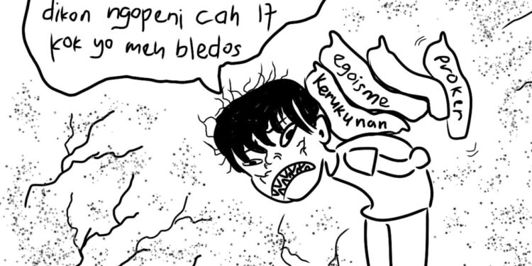 Ilustrasi keadaan KKN (Ilustrasi: Dedikasi)