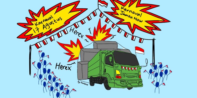 Ilustrasi Agustusan Sekarang